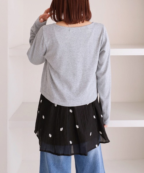 archives（アルシーヴ） ワンピース 花柄刺繍ミニキャミワンピース