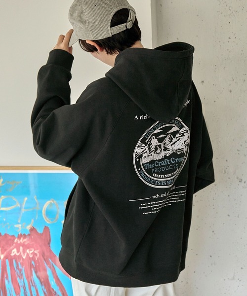 「THE CRAFT CREW PRODUCTS」 プルオーバーパーカー M ダークネイビー メンズ_画像2