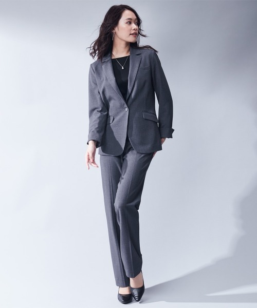 「7days Life Styling」 セットアップ L チャコールグレー レディース_画像2
