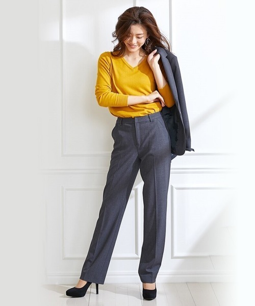 「7days Life Styling」 セットアップ L チャコールグレー レディース_画像4