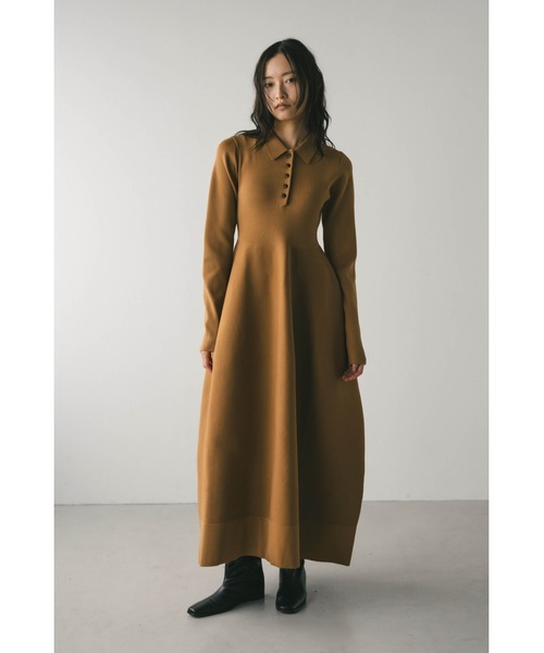 「STYLEMIXER」 ニットワンピース MEDIUM ライトベージュ レディース_画像2
