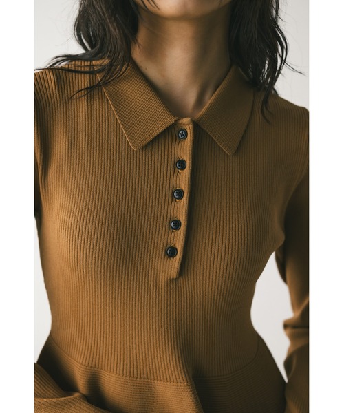 「STYLEMIXER」 ニットワンピース MEDIUM ライトベージュ レディース_画像4