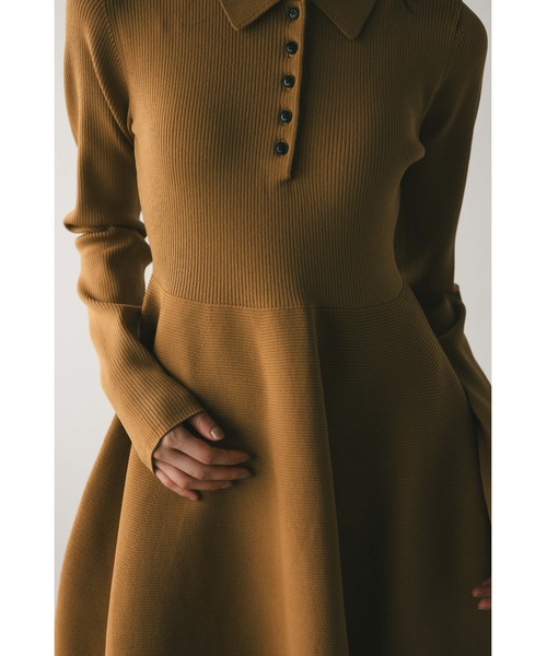 「STYLEMIXER」 ニットワンピース MEDIUM ライトベージュ レディース_画像5