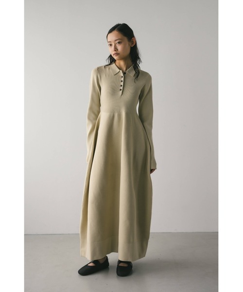 「STYLEMIXER」 ニットワンピース MEDIUM ライトベージュ レディース_画像9