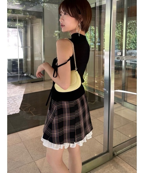 SNIDEL（スナイデル） パンツ レイヤードミニスカショーパン