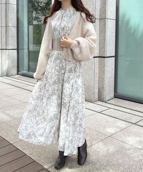 「apres jour」 長袖ワンピース X-LARGE アイボリー レディース_画像7
