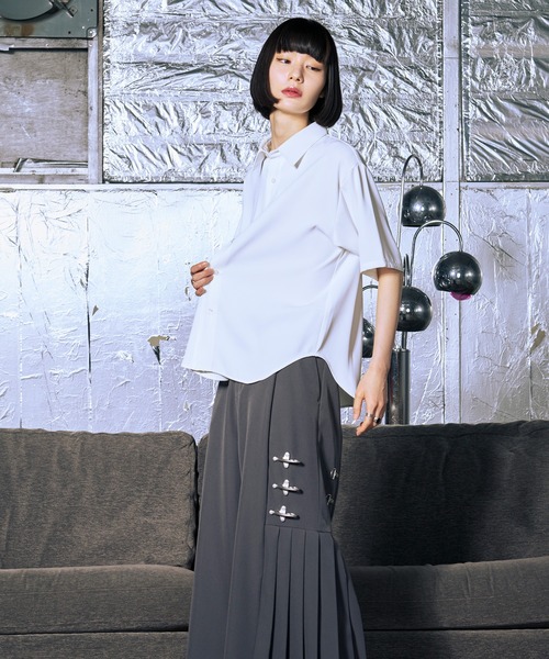 Ellno Loset（エルノロゼット） シャツ 半袖 「機能性付き」ノーブル