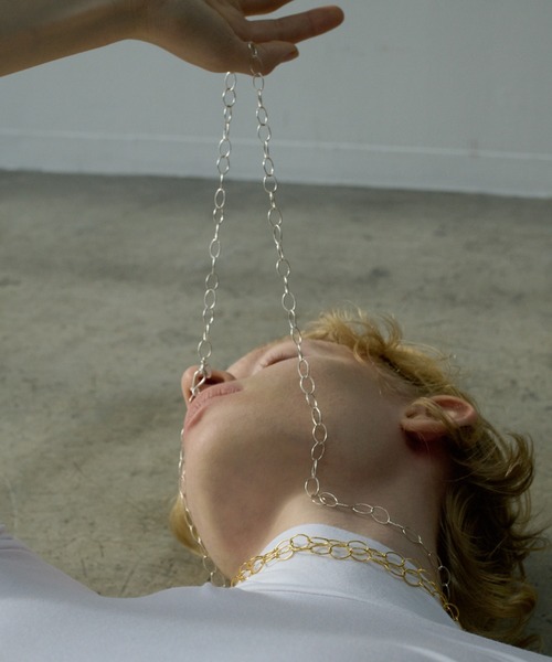 ネックレス 「les bonbon」botanica halo long necklace/ボタニカ ヘイロー ロングネックレス シルバー レディースの画像