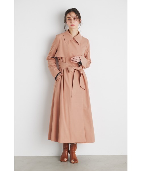 「rienda」 トレンチコート SMALL ブラック レディース_画像9
