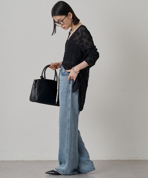 「LOUNGEDRESS」 デニムパンツ MEDIUM ブルー レディース_画像4