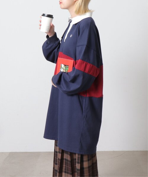 「DOUBLE NAME」 長袖ワンピース FREE キナリ レディース_画像6