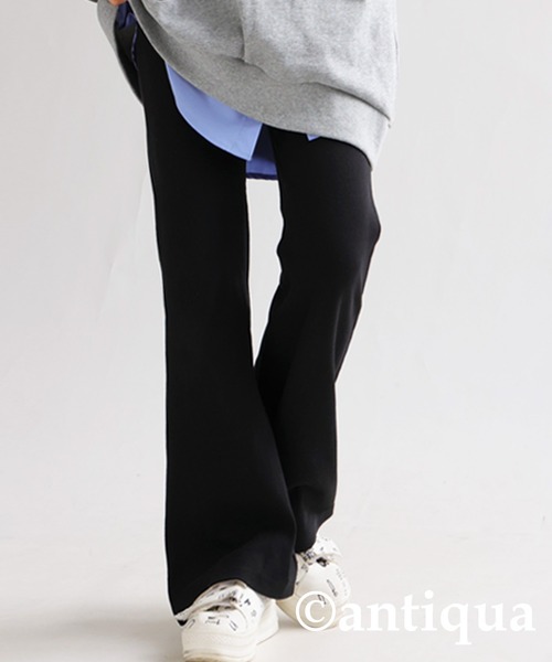 「antiqua」 ブーツカットパンツ M ブラック レディース_画像3