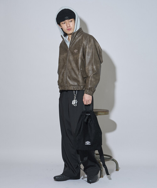 umbro（アンブロ） ブルゾン アウター SP Leatherette Stand Collar