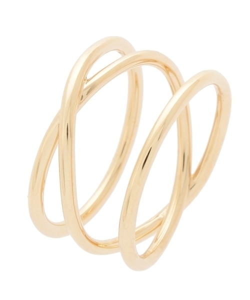 COCOSHNIK（ココシュニック） 指輪 リング K10ワンストローク一文字X