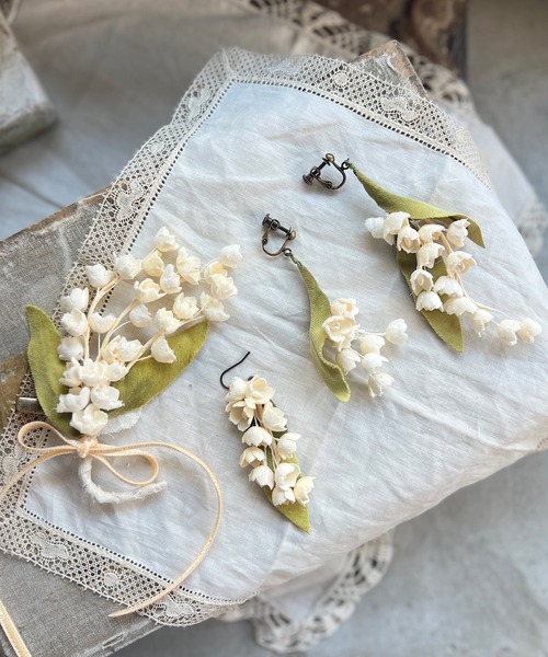 m.soeur（エムスール） ブローチ すずらんのブローチ＊ レディース