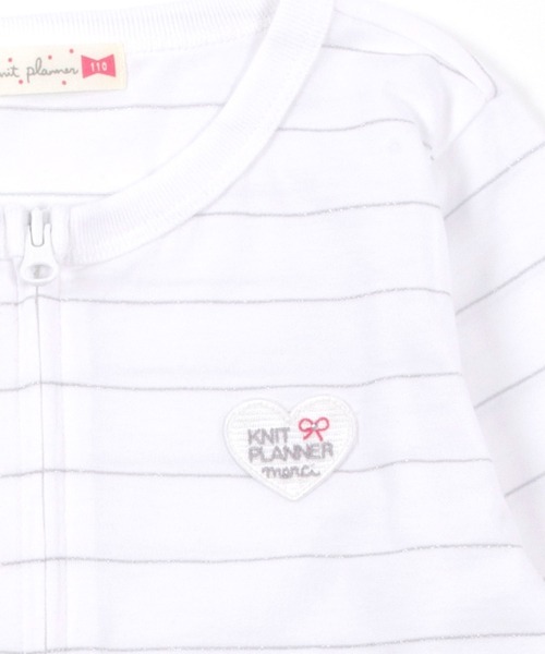 カーディガン ラメ天竺ボーダージップアップガーディガン 100 130cm Zozotown Paypayモール店 通販 Paypayモール