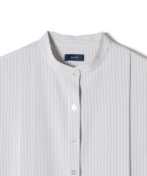 SHIPS（シップス） ワンピース 夏 タック切替フレンチスリーブ