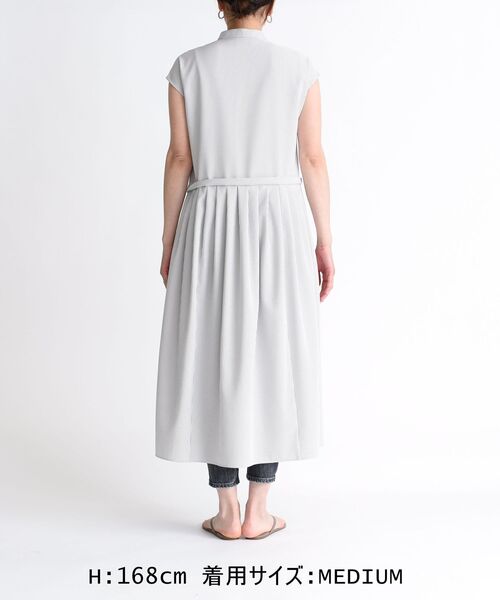 SHIPS（シップス） ワンピース 夏 タック切替フレンチスリーブ