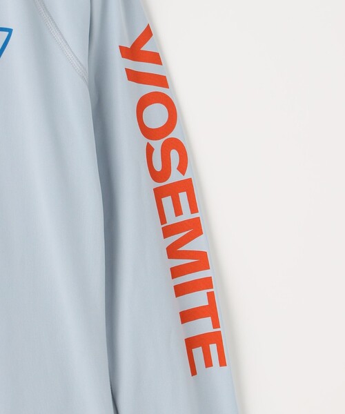 tシャツ YOSEMITE ポリエステルロゴプリント ロングスリーブラッシュガード WQR3127PX レディース JAMES PERSE tシャツ YOSEMITE ポリエステルロゴプリント ロング