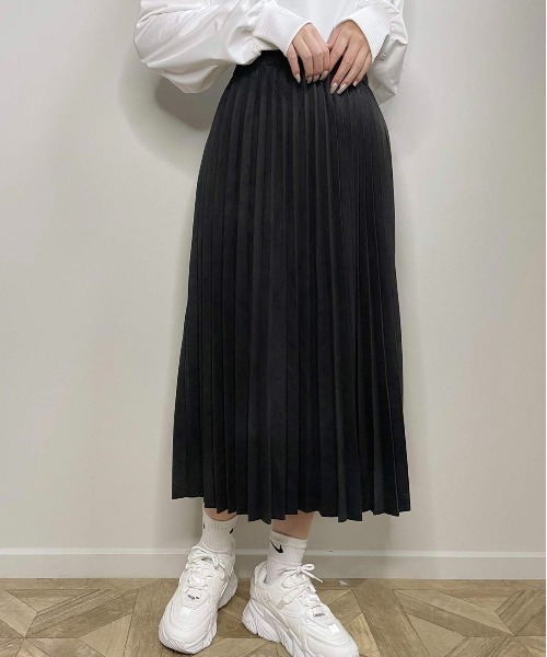shopnikoniko（ショップにこにこ） スカート フェイクスエード ロング