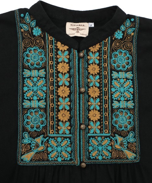 チチカカ（TITICACA） ブラウス シャツ チバイ刺繍ブラウス レディース