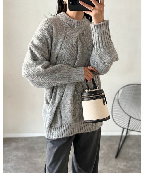 Emma Taylor（エマテイラー） ニット ハンドツイストオーバーケーブル