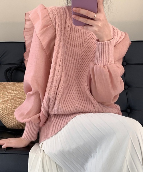 miniministore（ミニミニストア） ニット セーター フリルニット