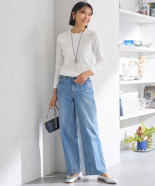 23区 ニット セーター 「Oggi4月号掲載/洗える」ラスター