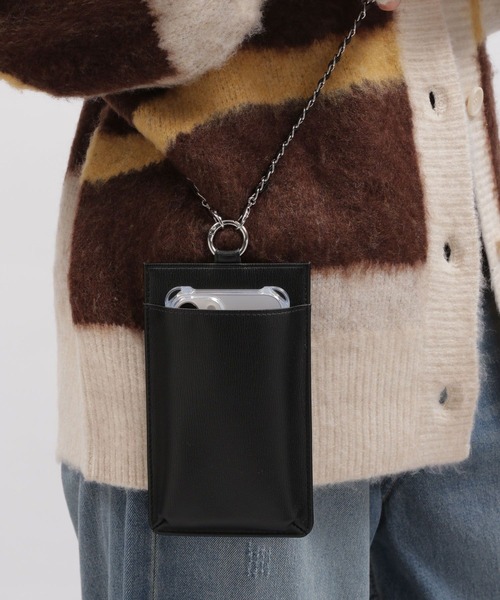 LAKOLE（ラコレ） スマホショルダー ベルト フェイクレザースマホ