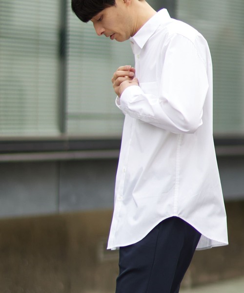 BRIEFING XL ホワイト シャツ BRIEFING ホワイト モックネックシャツ XL