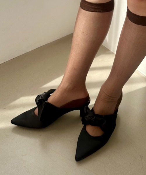 ORiental TRaffic パンプス リボンミュールパンプス 41109 : ZOZOTOWN