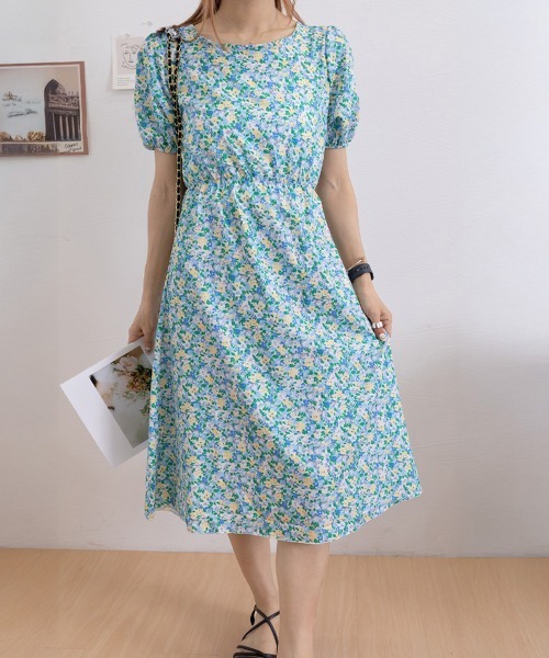 miniministore ワンピース 花柄 ロングワンピース レディース 春
