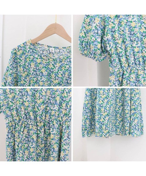 miniministore ワンピース 花柄 ロングワンピース レディース 春