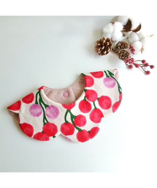 TONE（トネ） スタイ よだれかけ 「hanakago」北欧ぶどうの実/ベビー