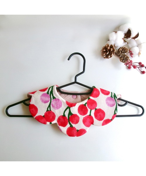 TONE（トネ） スタイ よだれかけ 「hanakago」北欧ぶどうの実/ベビー