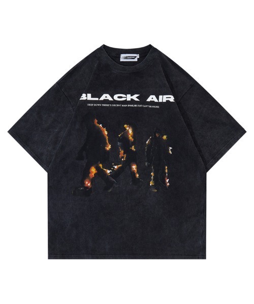 関税送料込 Hoodrich レーサー オーバーサイズ Tシャツ ブラック DF1103 6.6オンス オーバーサイズコンフォートTシャツ（5分袖
