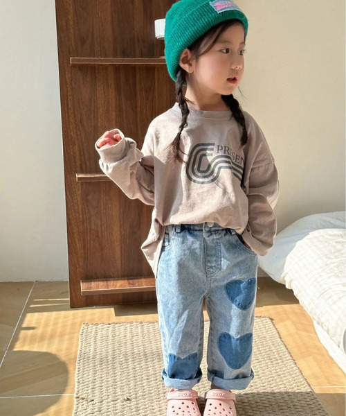 パンツ 「 Bambin / ボンバン 」 ハート デニム キッズ 子供服 男の子