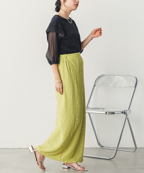 hunch（ハンチ） スカート ボックスタックロングスカート : ZOZOTOWN