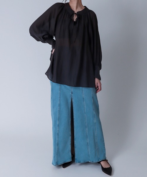 ブラウス シャツ B7 / cotton voile 2way blouse(コットンボイル2wayブラウス) レディース DRESSLAVE ブラウス シャツ B7 / cotton voile 2way blouse
