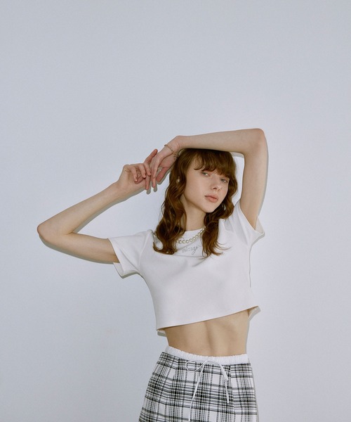 eimy istoire eimy glitterロゴTシャツ エイミーイストワール eimy istoire eimy glitterロゴTシャツ