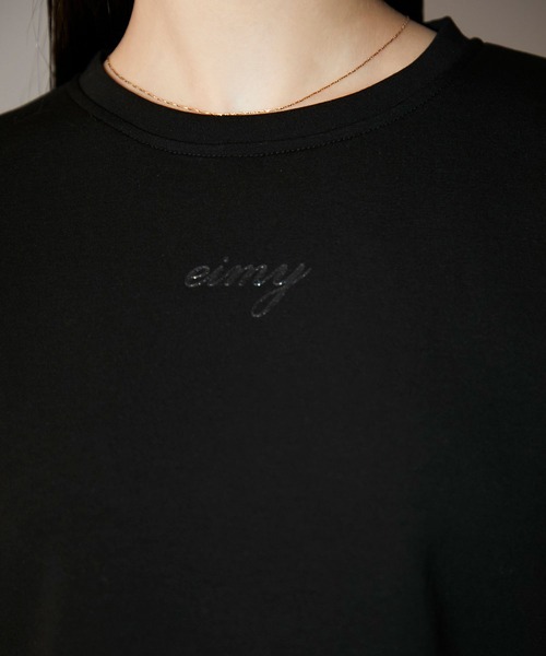 eimy istoire tシャツ glitterロゴTシャツ レディース