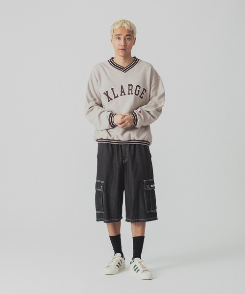 XLARGE（エクストラ ラージ） トレーナー スウェット RIB LINE V NECK