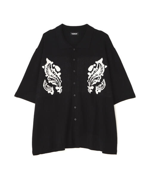 【新品】CHRONOIZM FLOWER KNIT 黒 L L.H.P セーター ニット CHRONOIZM/クロノイズム/FLOWER KNIT