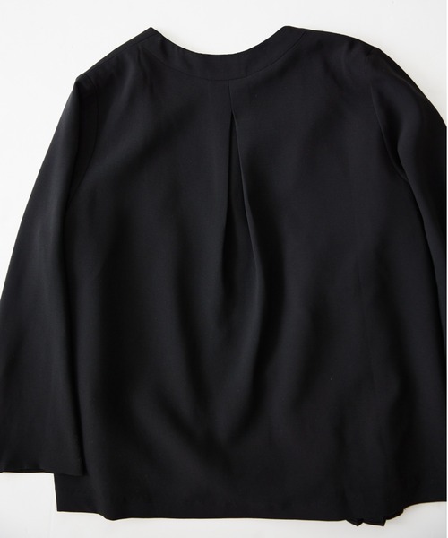 RIRIYANO セットアップ 「前ファスナー」プリーツブラウスパンツスーツ