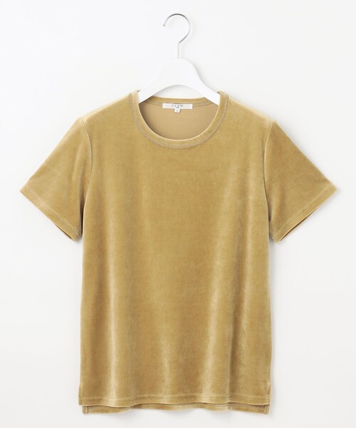 tシャツ 「SLOW/一部店舗限定」半袖 ベロア TEE レディース 23区 tシャツ 「SLOW/一部店舗限定」半袖 ベロア TEE レディース