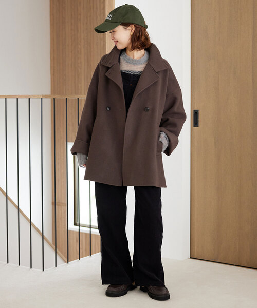 SLOBE IENA コート アウター souple woolダブルフェイススタンド