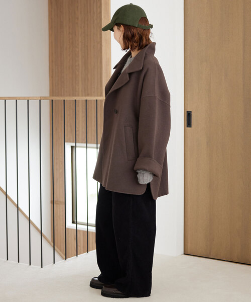 SLOBE IENA コート アウター souple woolダブルフェイススタンド
