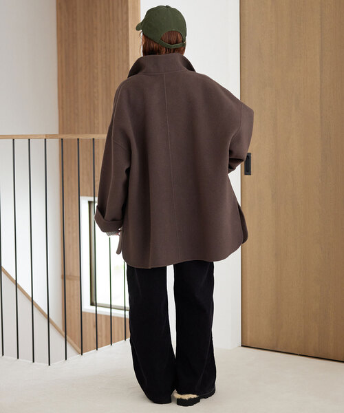専用ページ▽ SLOBE IENA ダブルフェイススタンドコート souple woolダブルフェイススタンドコート（その他ブルゾン