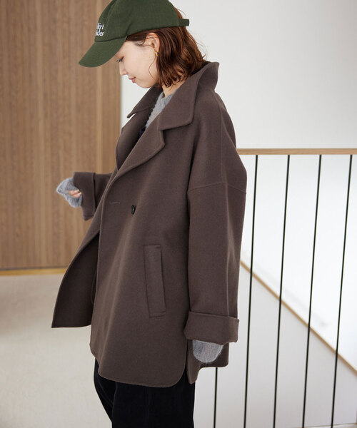SLOBE IENA コート アウター souple woolダブルフェイススタンド
