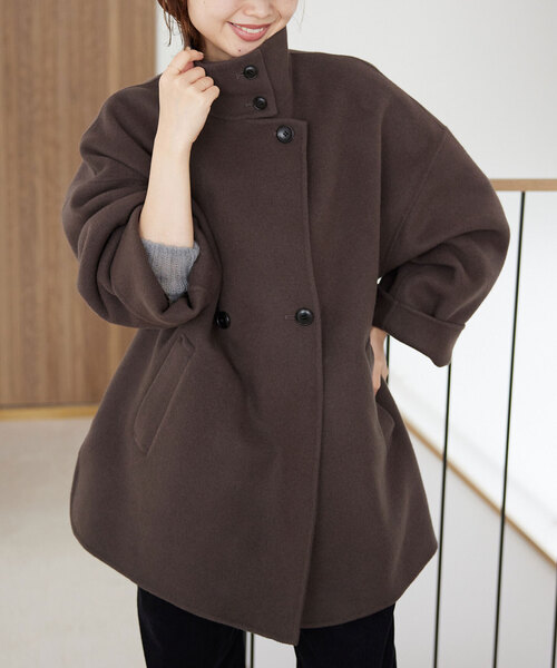SLOBE IENA コート アウター souple woolダブルフェイススタンド